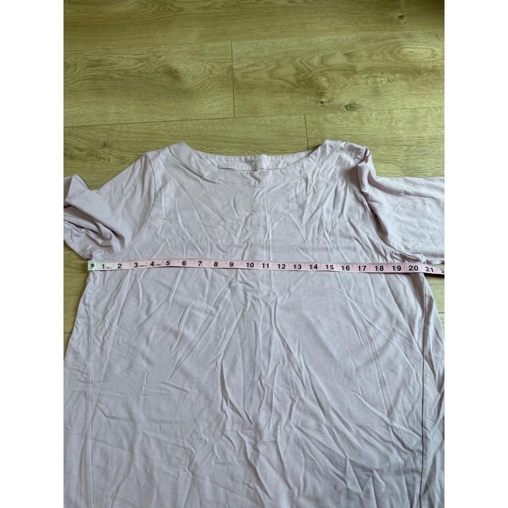 EUC Womens J Jill Luxe supima 3/4 sleeve tunic top muted pink‎ stretch size L - Picture 5 of 6